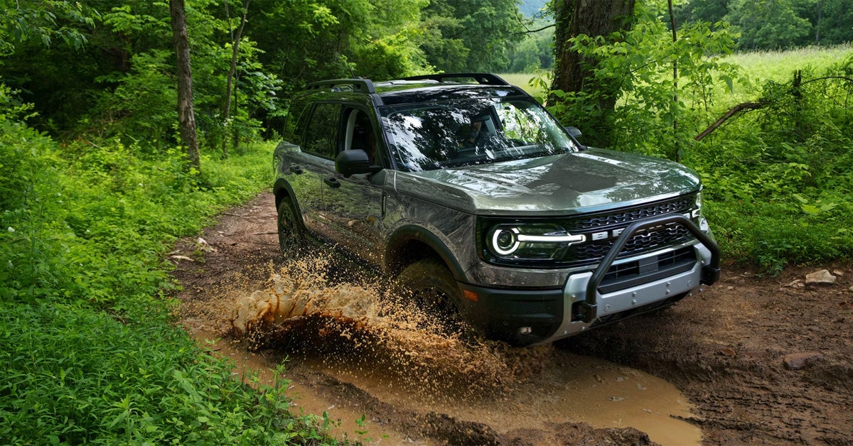 2026 Ford Bronco Sport - Driving on a muddy road